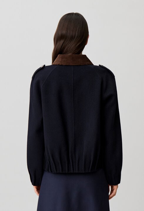 Blouson large pressions dor&eacute;es