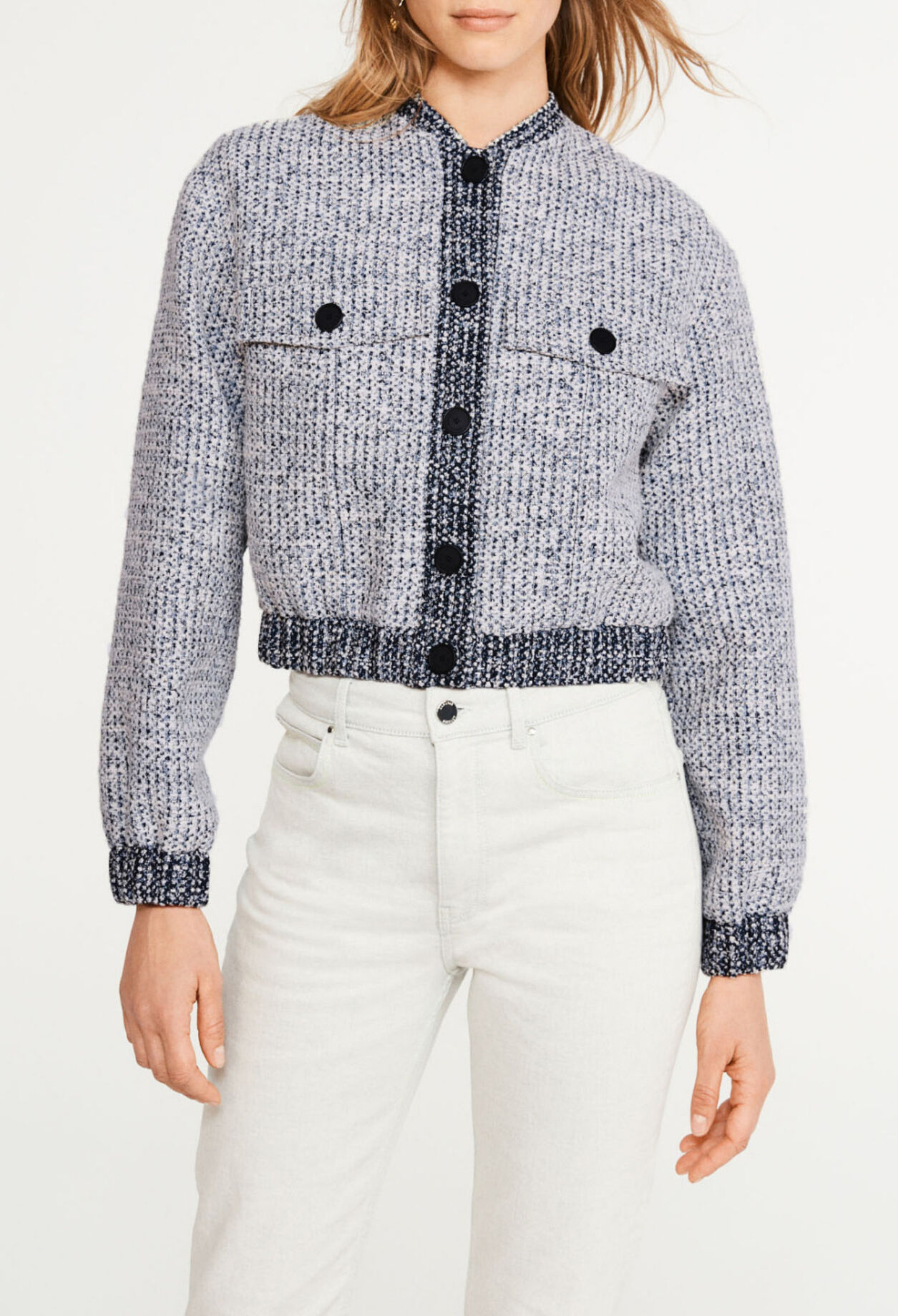 Bomber en tweed
