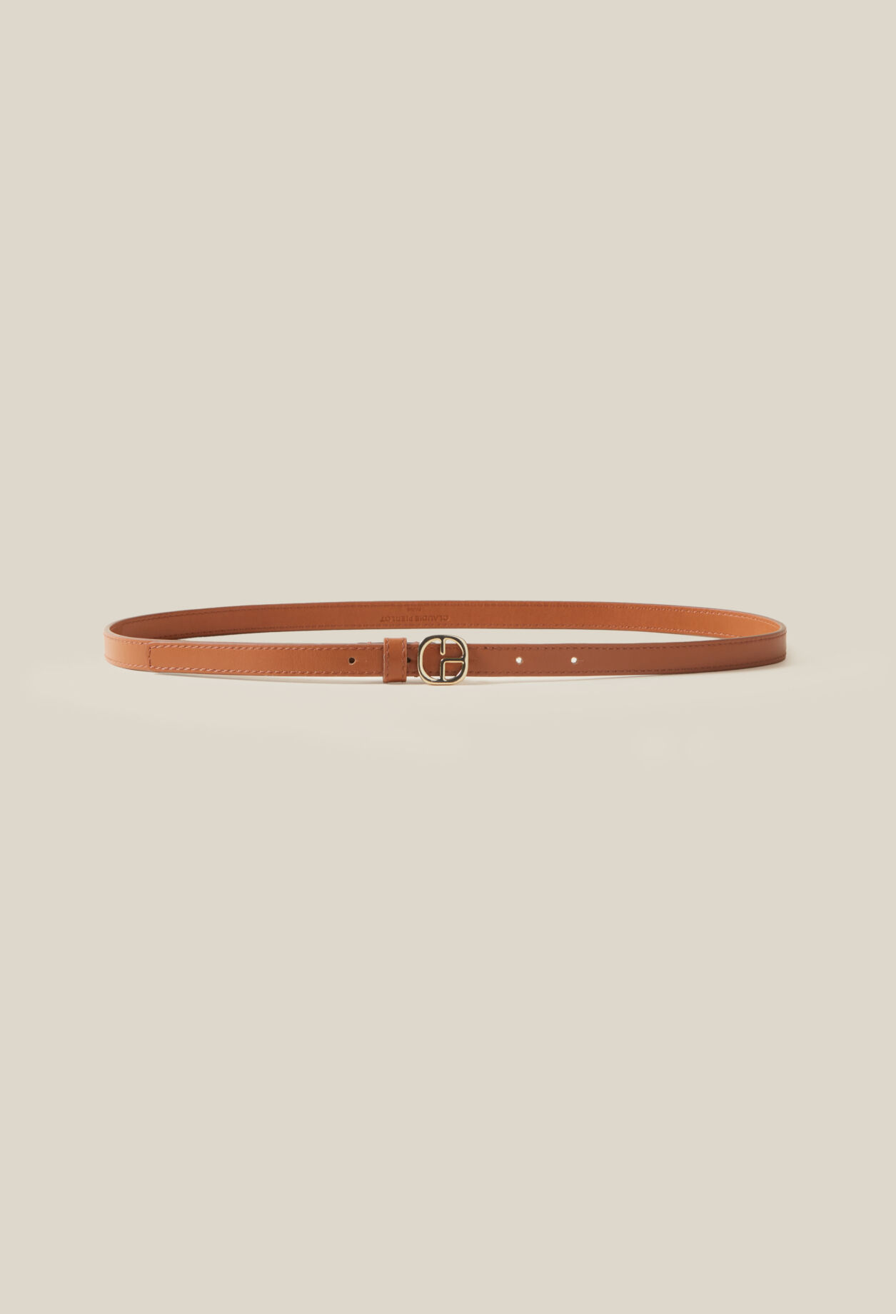 Ceinture cuir boucle CP pour femme Claudie Pierlot