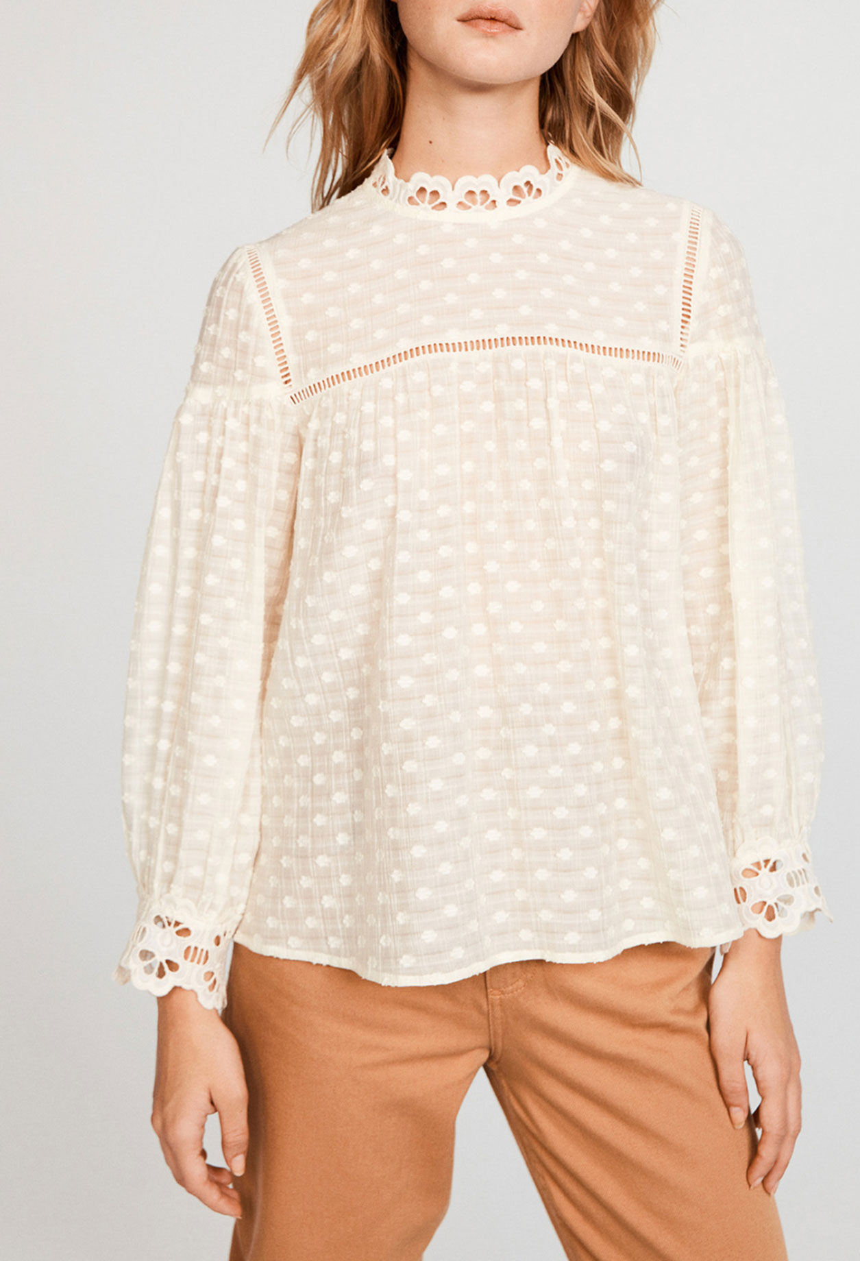 Blouse plumetis