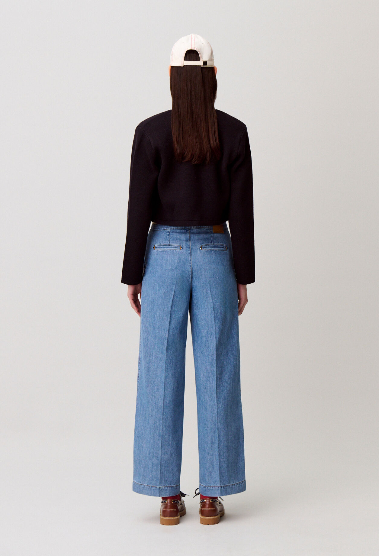 Jean &agrave; pont denim