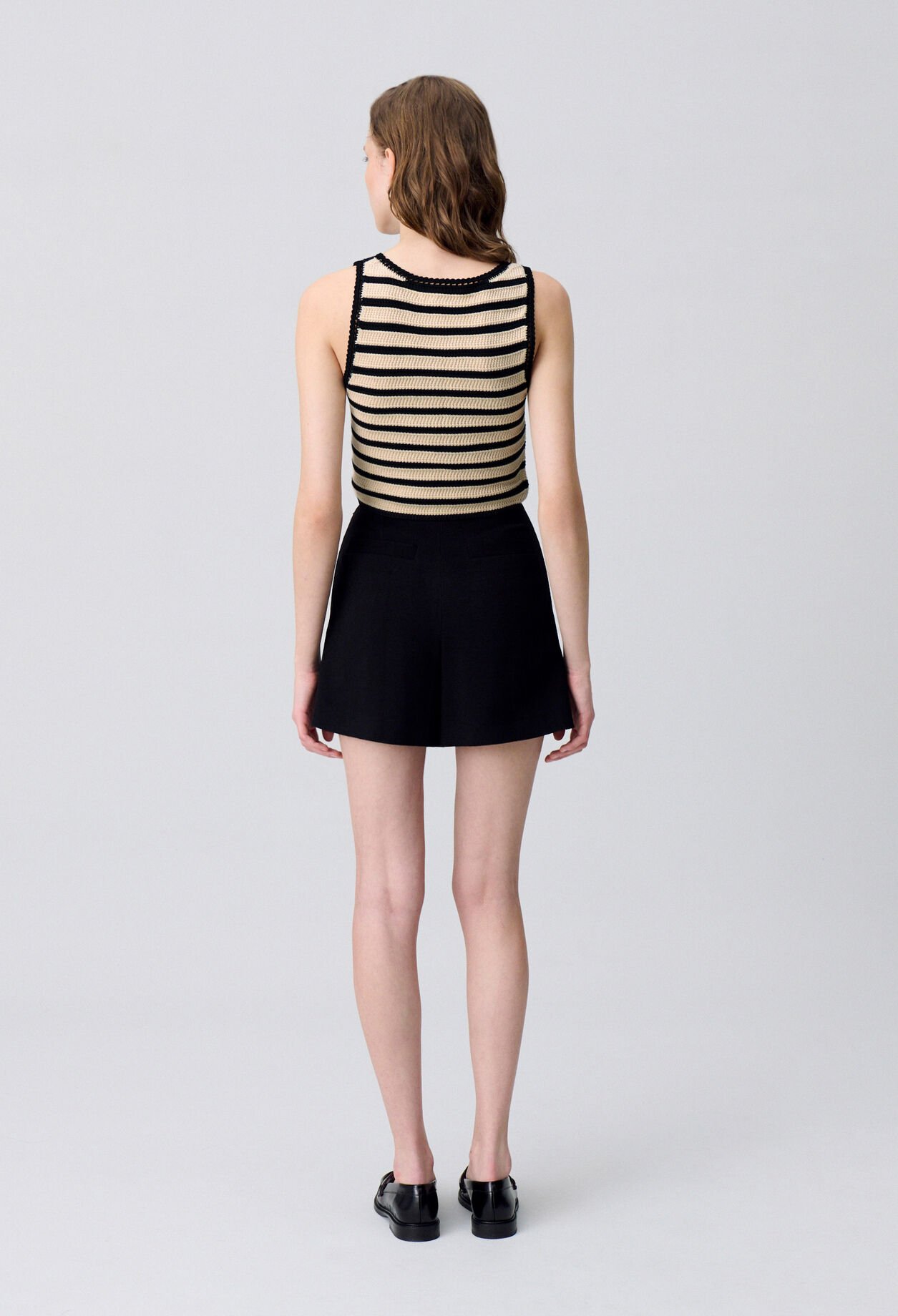 Top rayé crochet