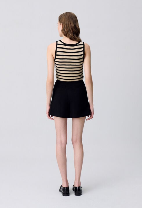 Top rayé crochet
