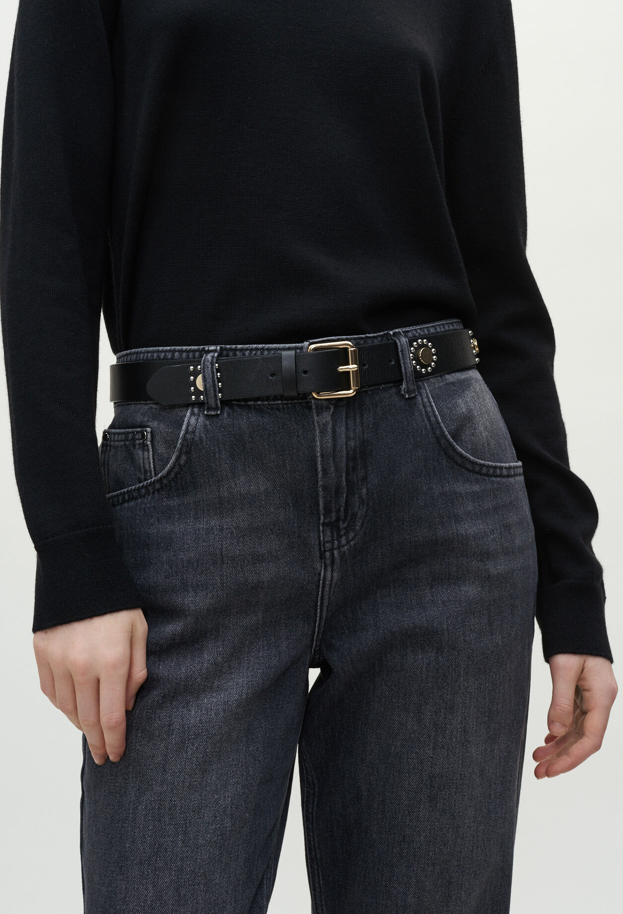 Ceinture à détails cloutés