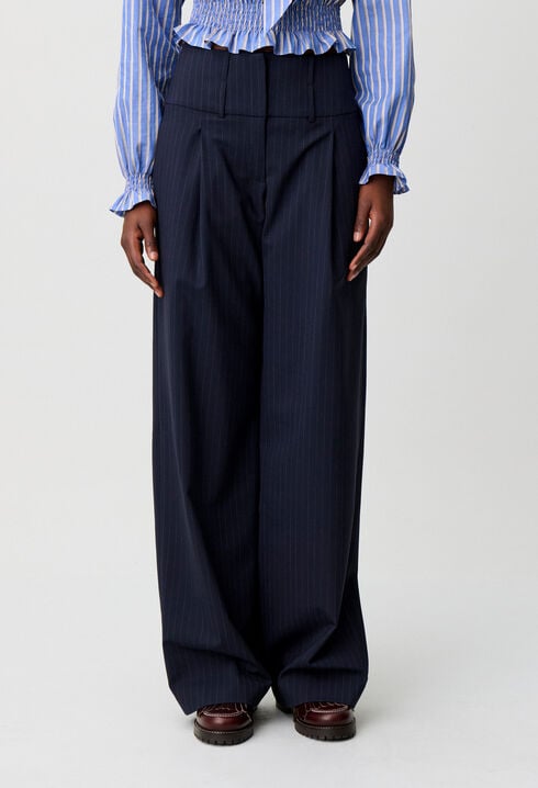 Pantalon laine m&eacute;lang&eacute;e