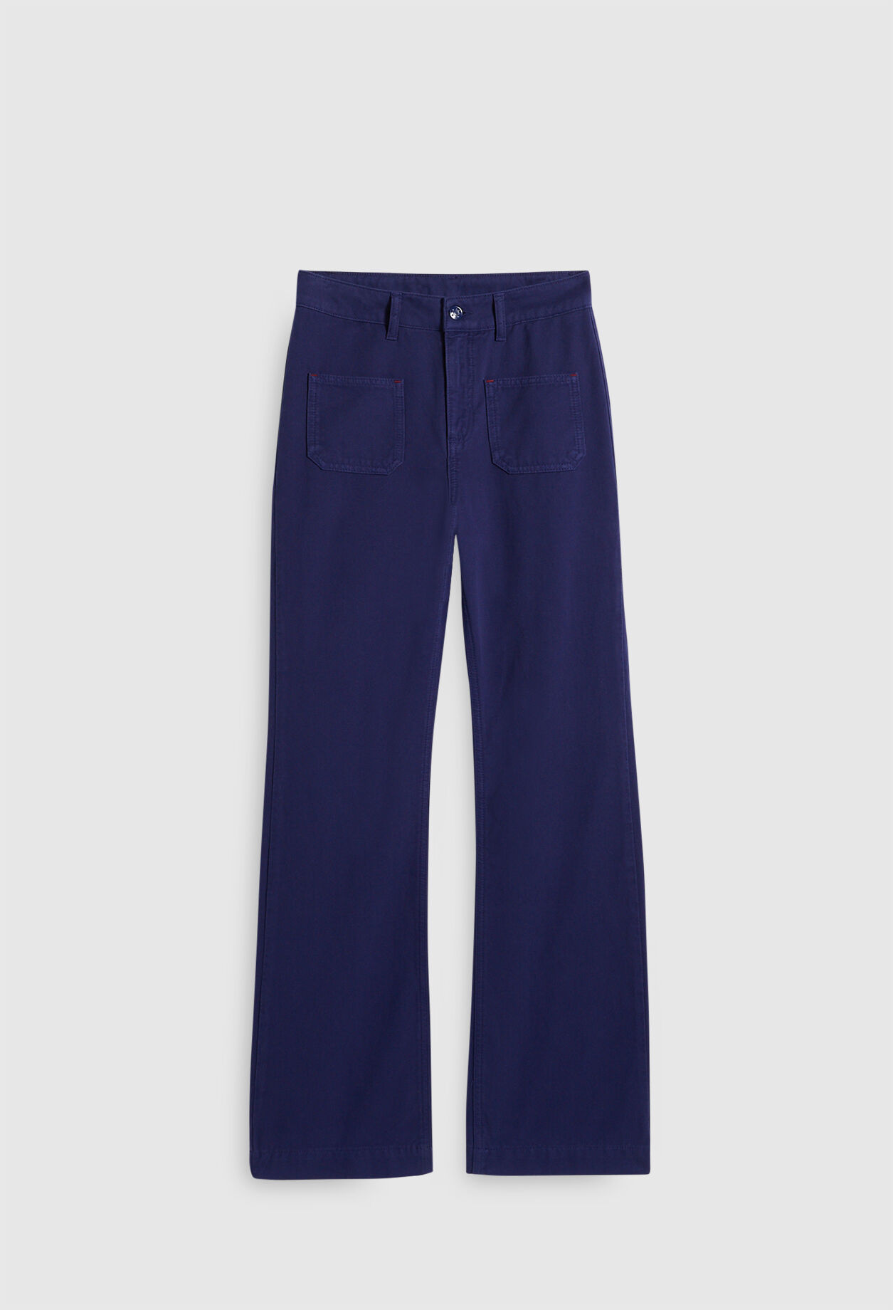 Pantalon évasé taille haute