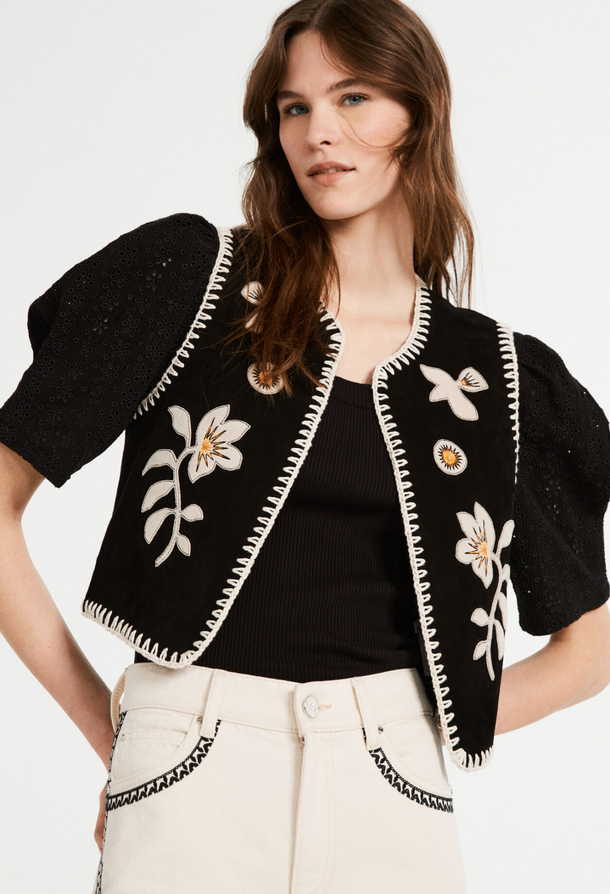 Blouson cuir de chèvre