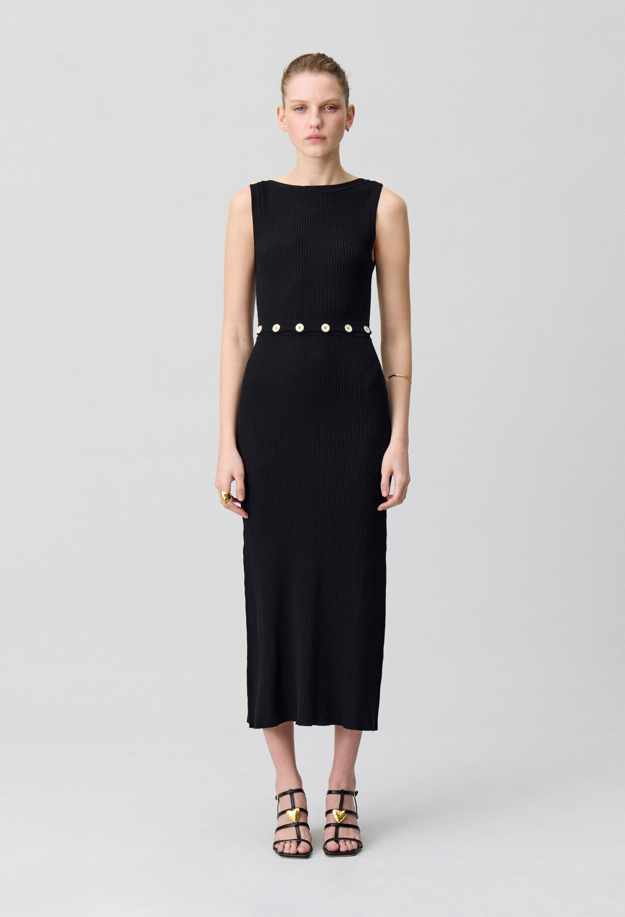 Robe mi-longue en maille
