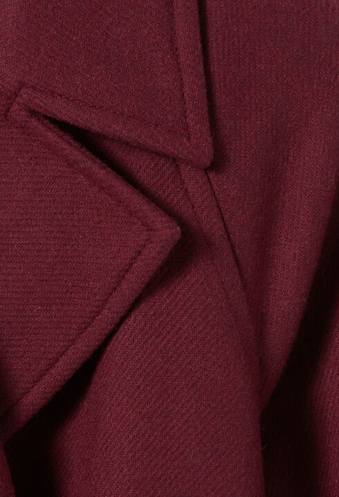 Manteau long esprit trench bordeaux