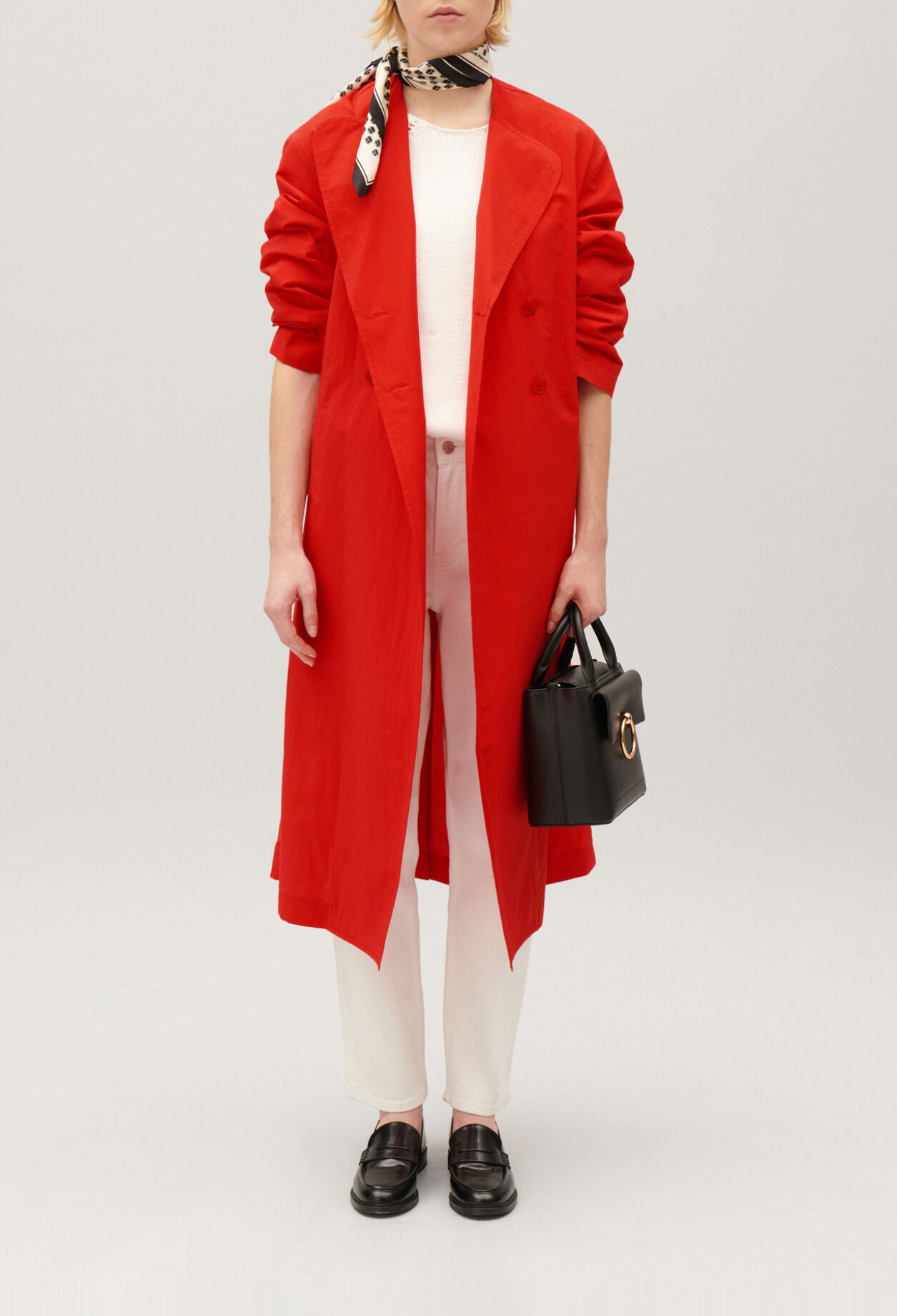Trench long rouge