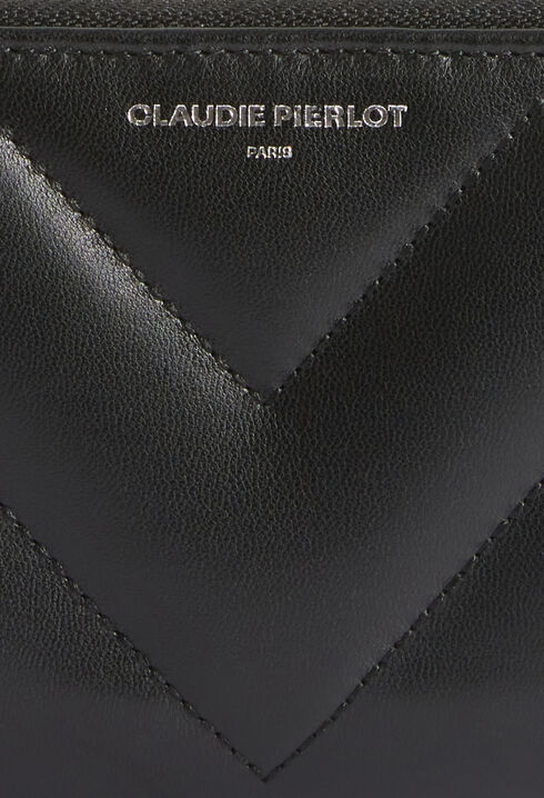 Portefeuille cuir matelass&eacute;
