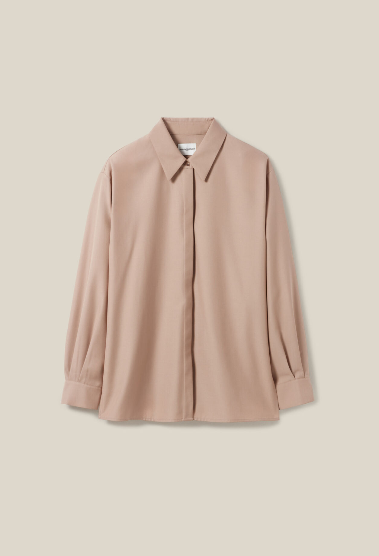 Chemise oversize plissée