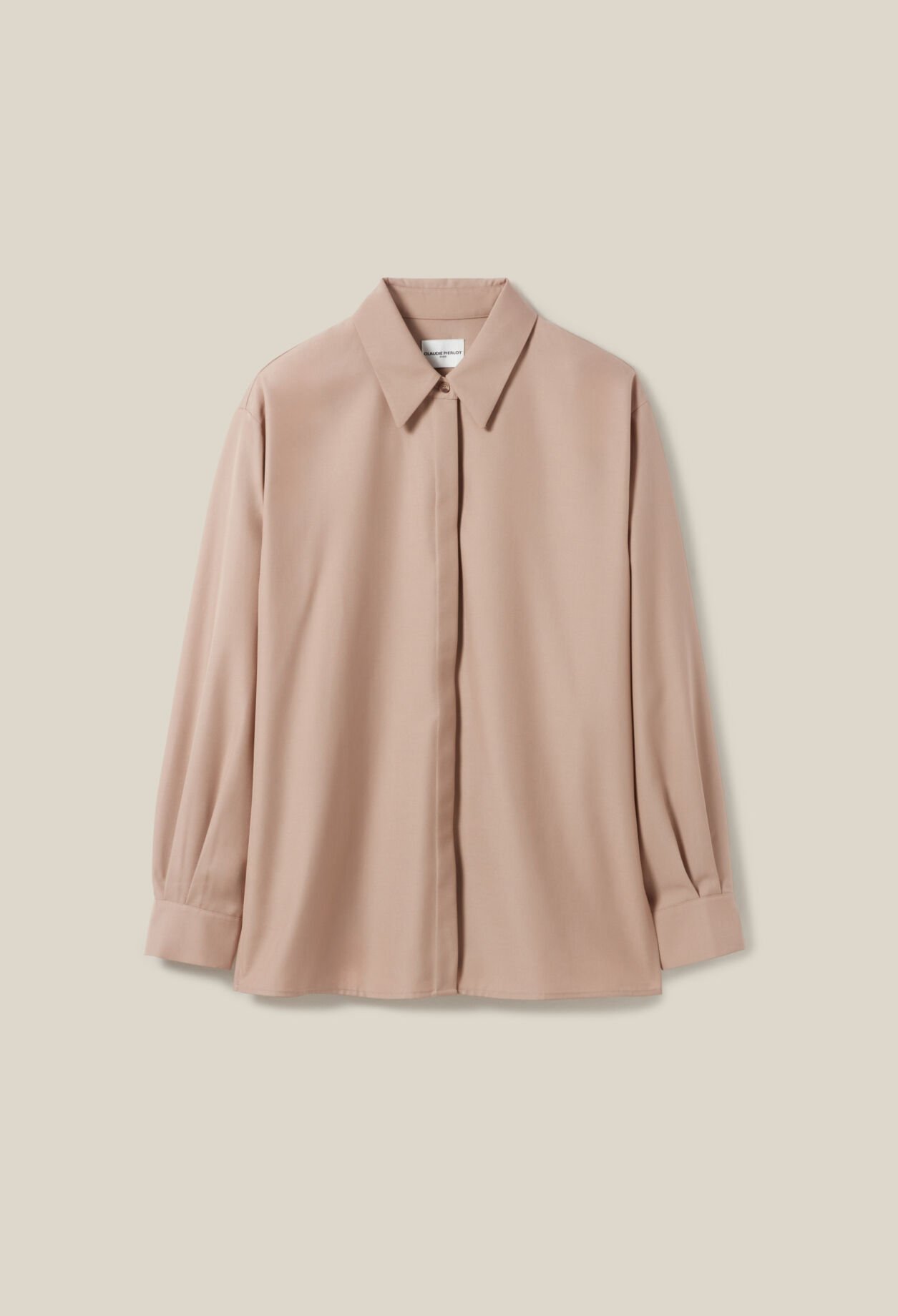 Chemise oversize plissée