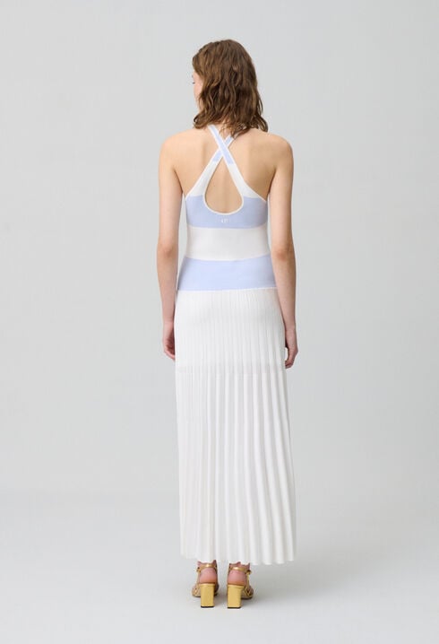 Robe longue en maille