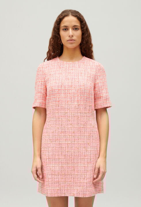 Robe courte tweed