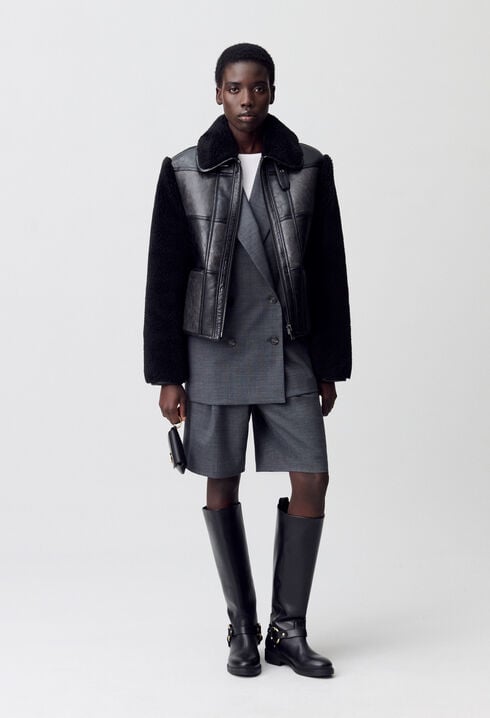 Blouson bi-matière