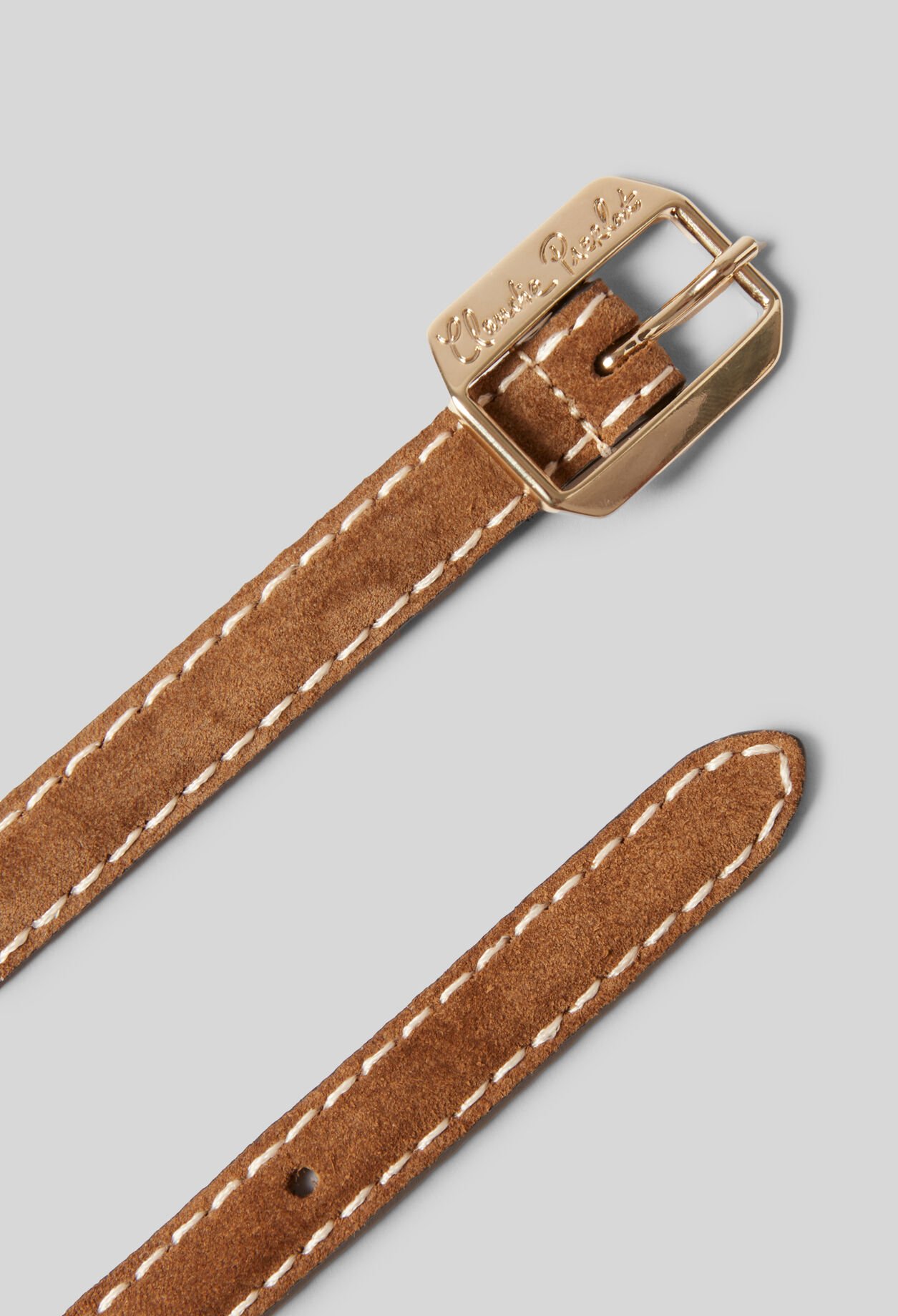 Ceinture suède boucle dorée