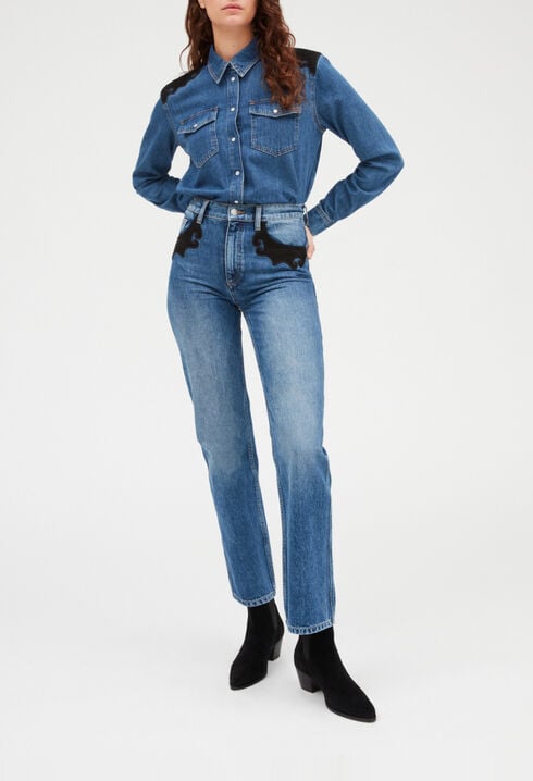 Chemise jean mid blue