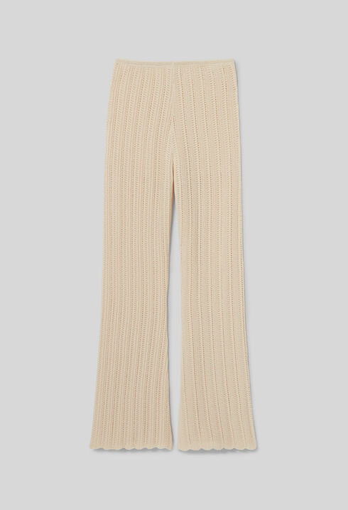 Pantalon fluide crochet
