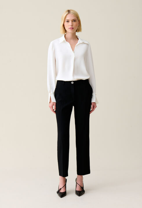 Blouse fluide écrue