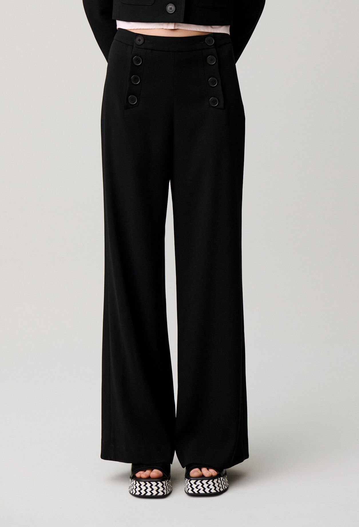 Pantalon &agrave; pont