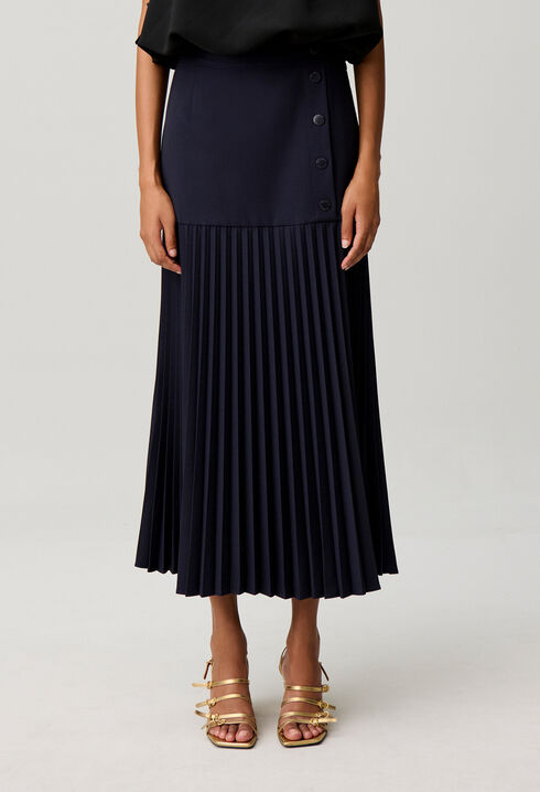 Jupe longue taille haute
