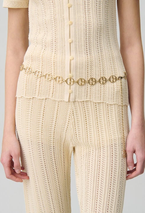 Ceinture chaîne monogramme
