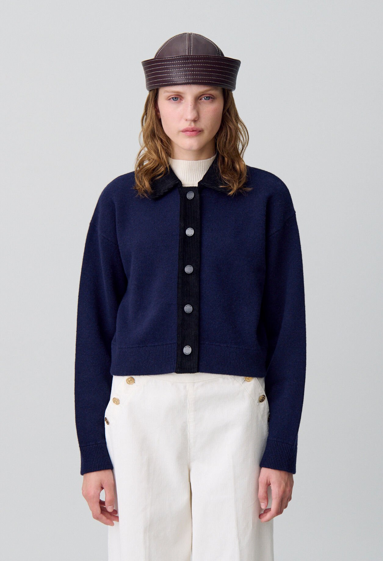 Cardigan velours côtelé