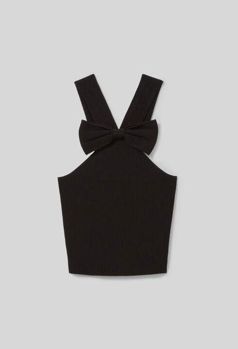 Top fine maille noeud