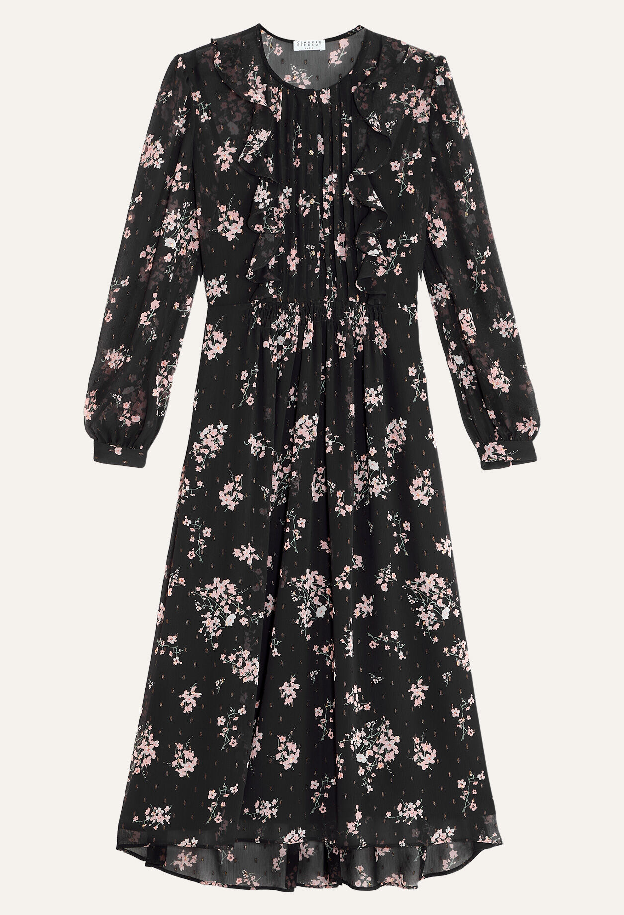 Robe longue à fleurs