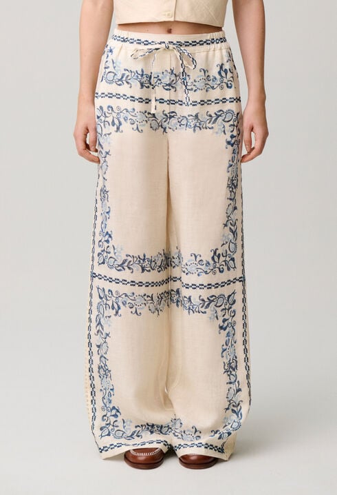 Pantalon fluide lin