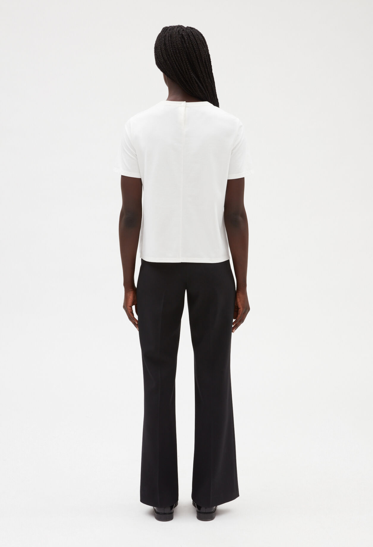T-shirt festonné blanc