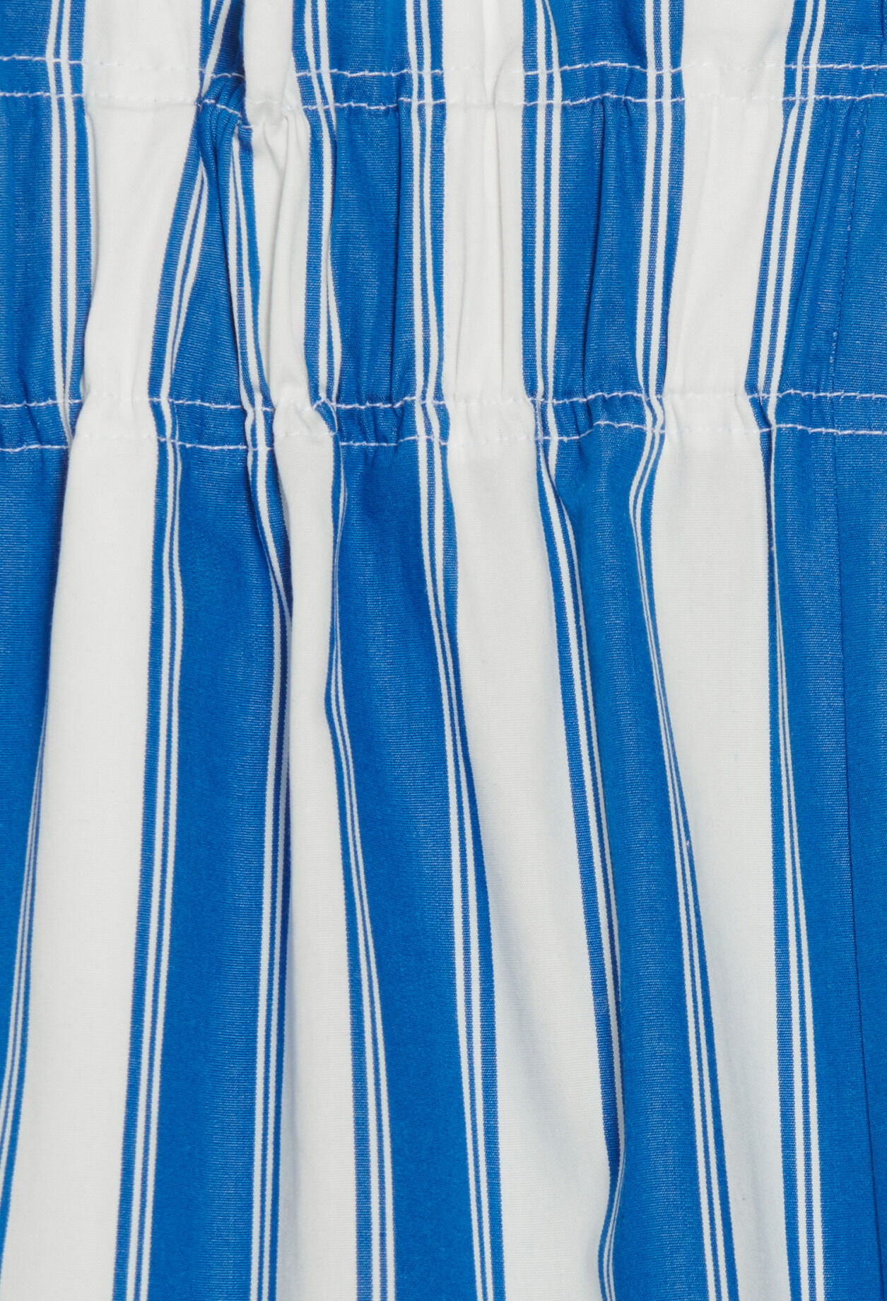 Short coton rayures bleu