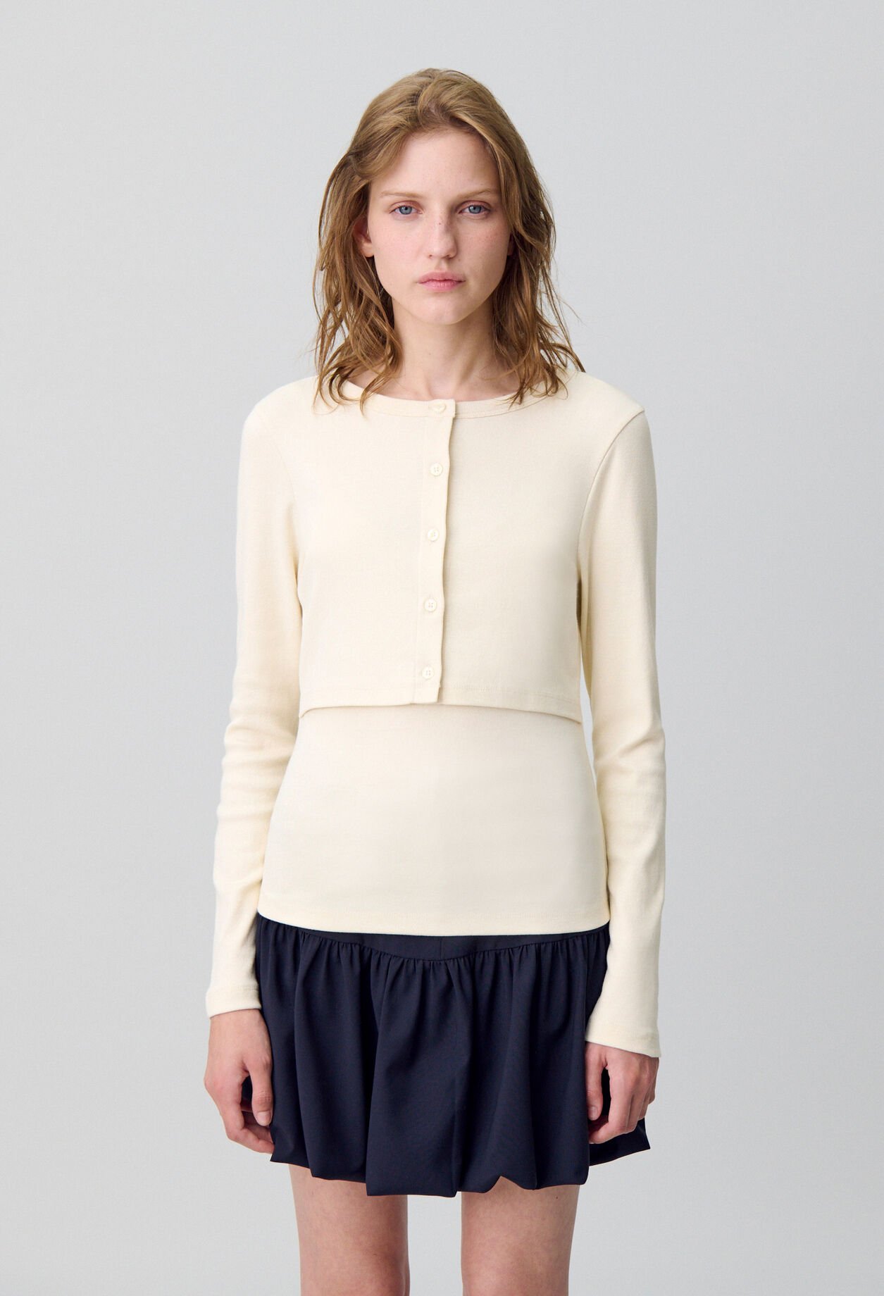 Set t-shirt cardigan coton