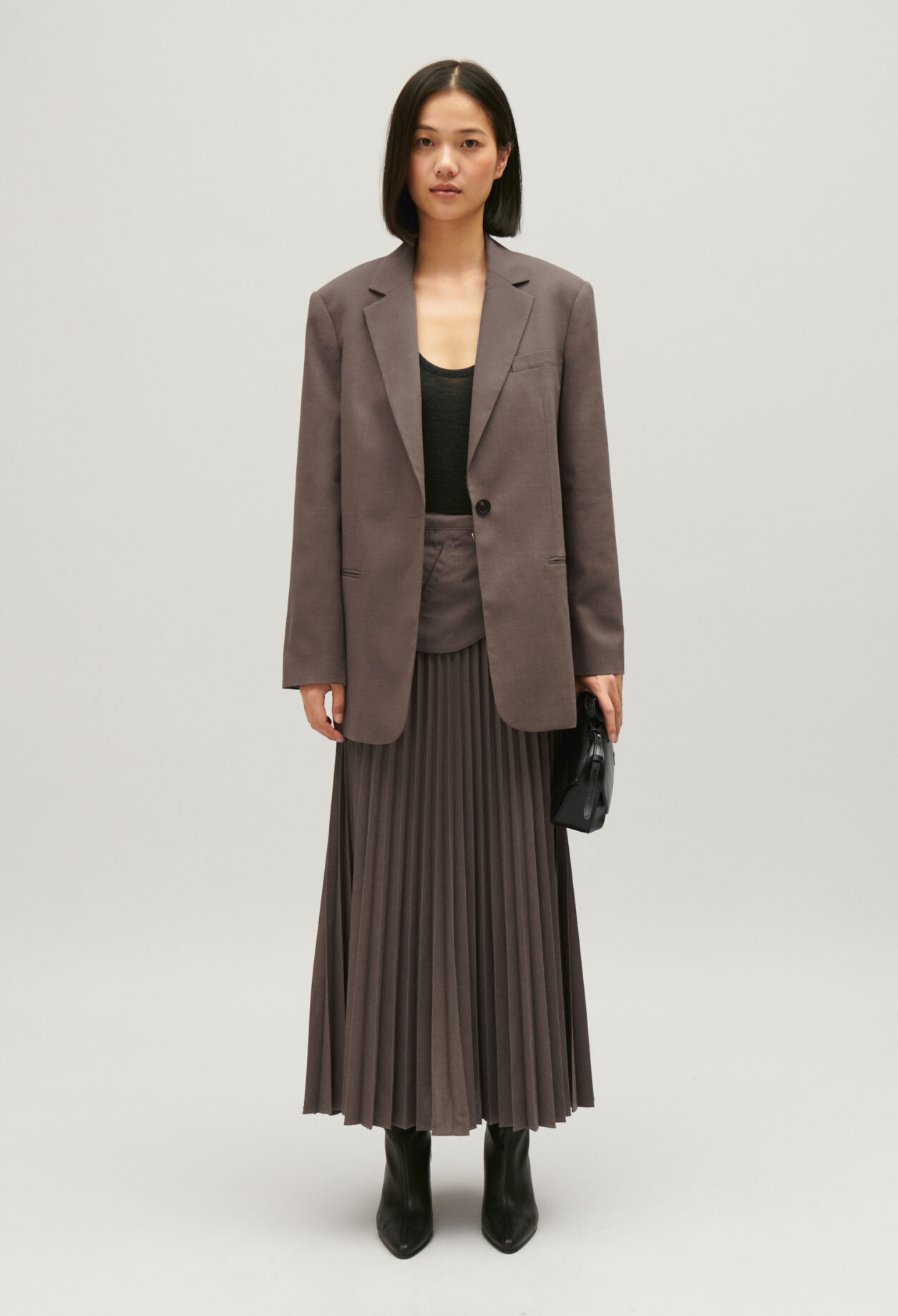 Veste tailleur marron glace pour femme Claudie Pierlot