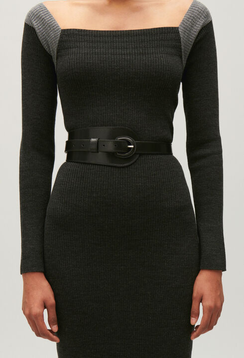 Ceinture cuir noir