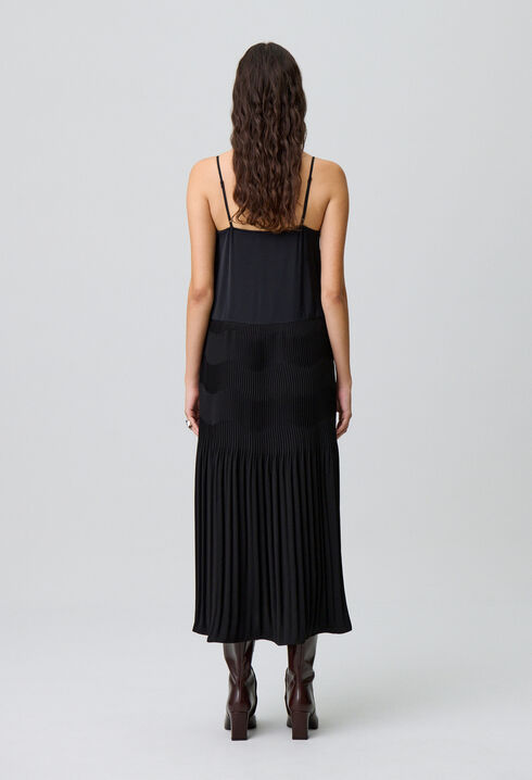Robe longue bretelles fluide
