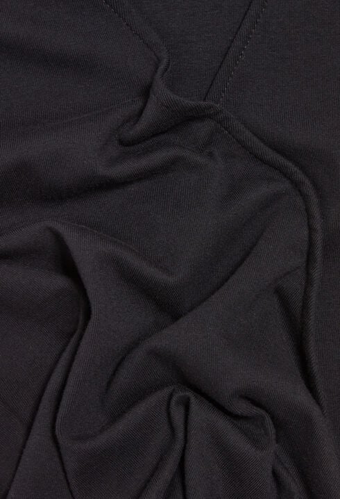 Top cache-cœur noir