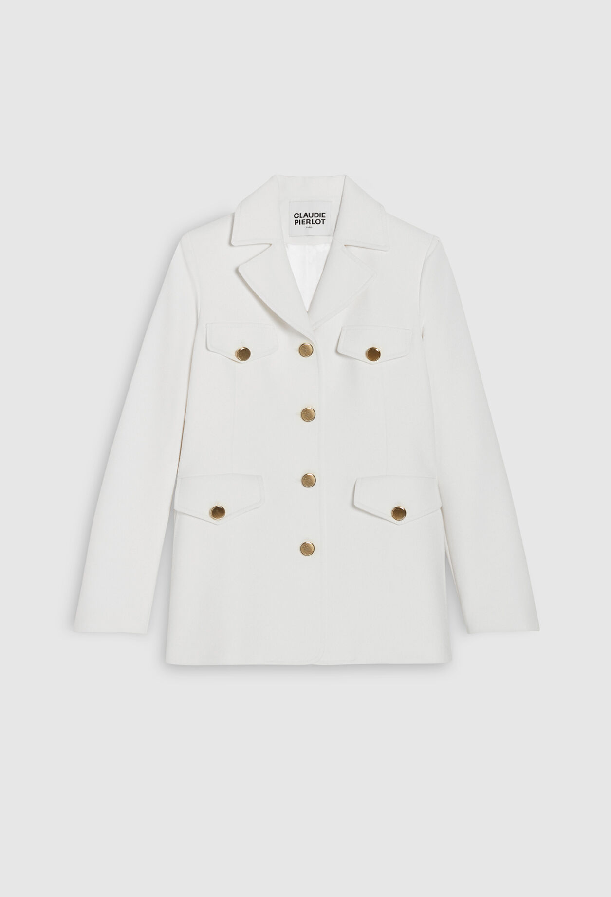 Manteau court à boutons