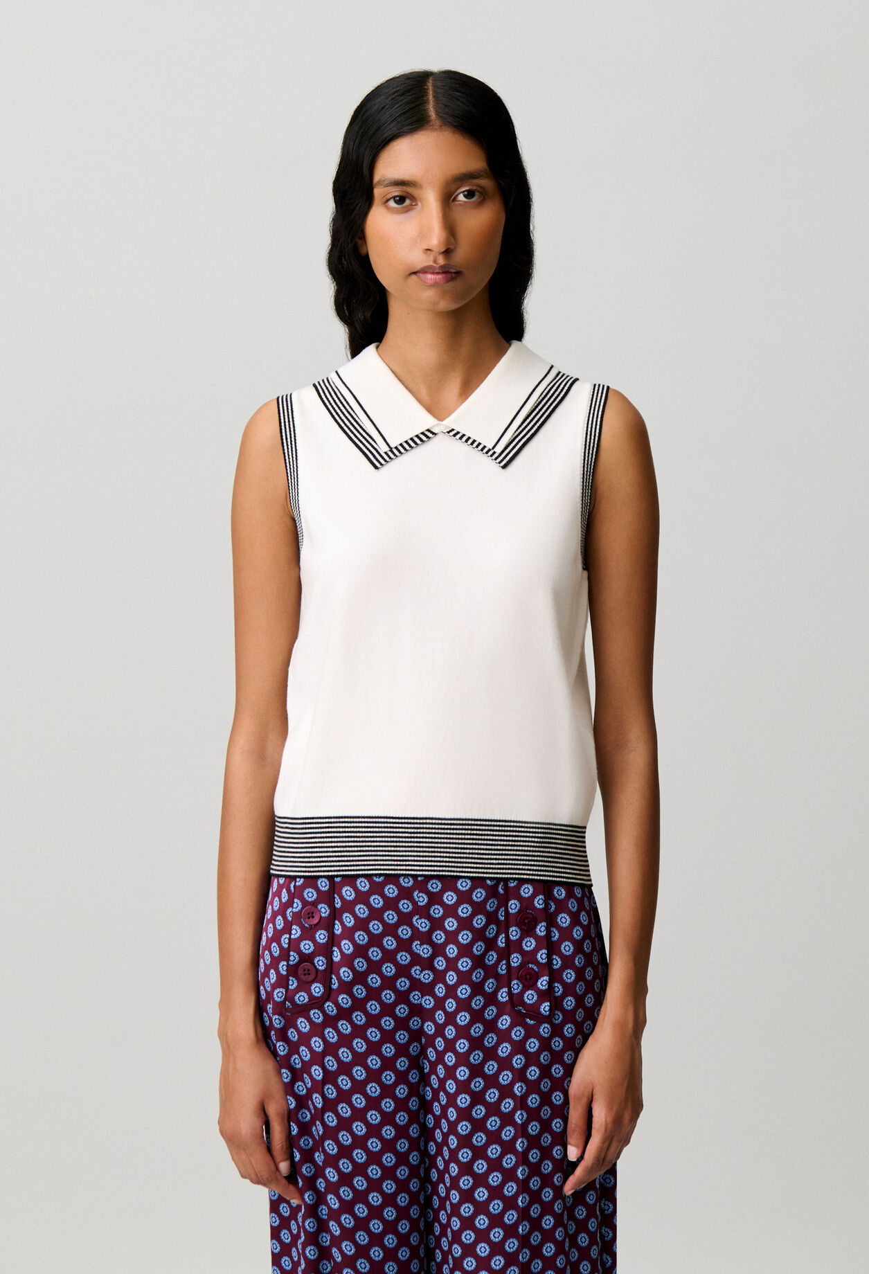 Top maille ray&eacute;