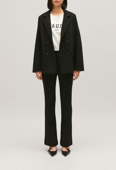 Veste tailleur oversize noir
