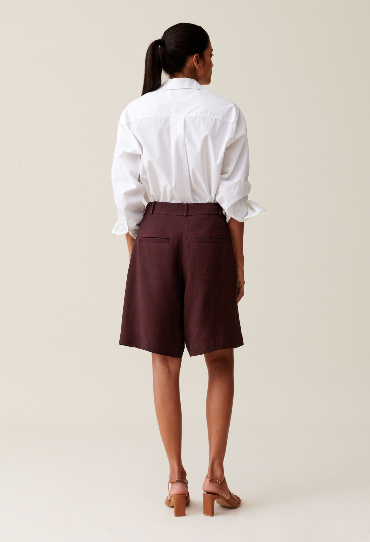 Bermuda taille haute
