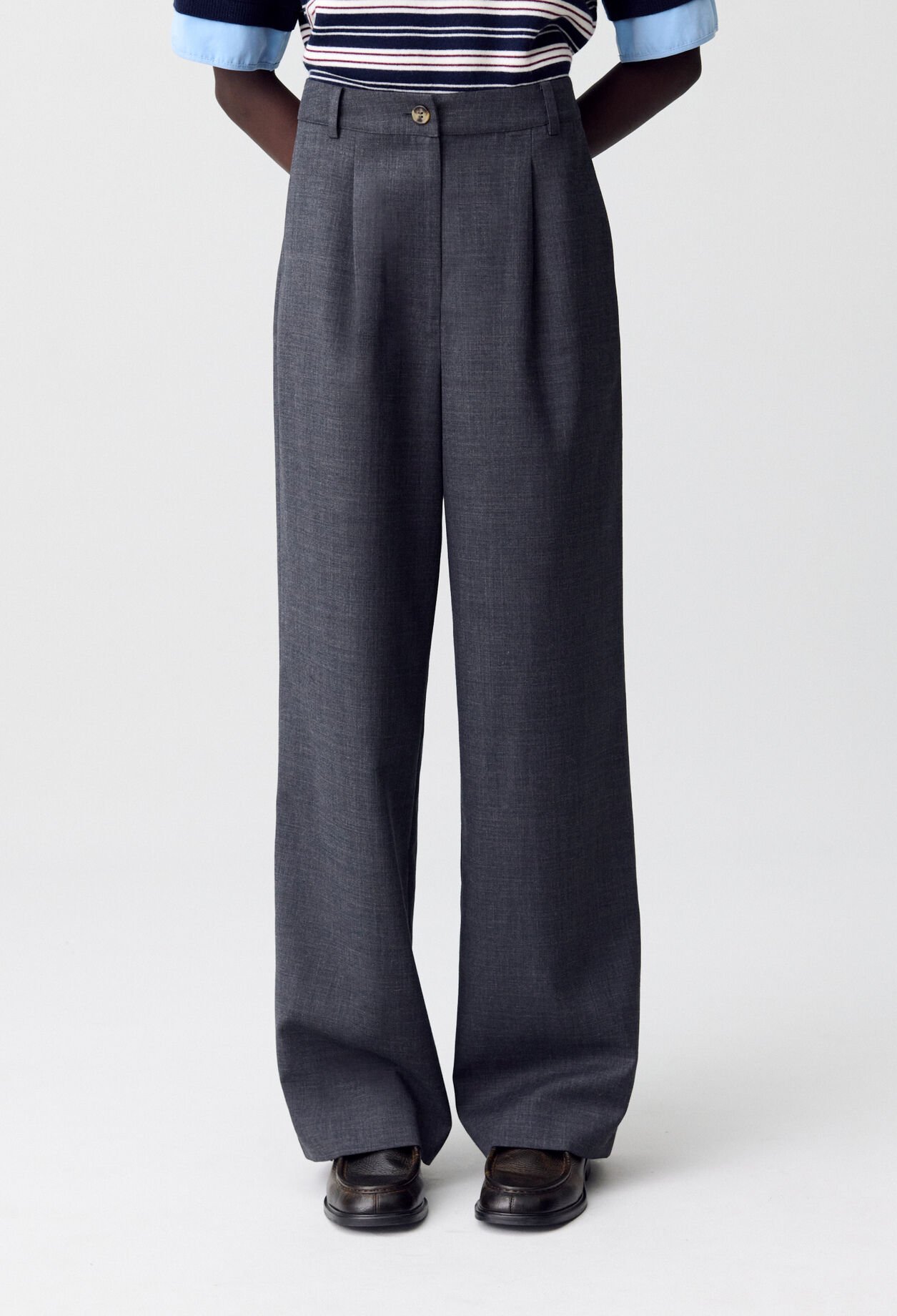 Pantalon large tailleur