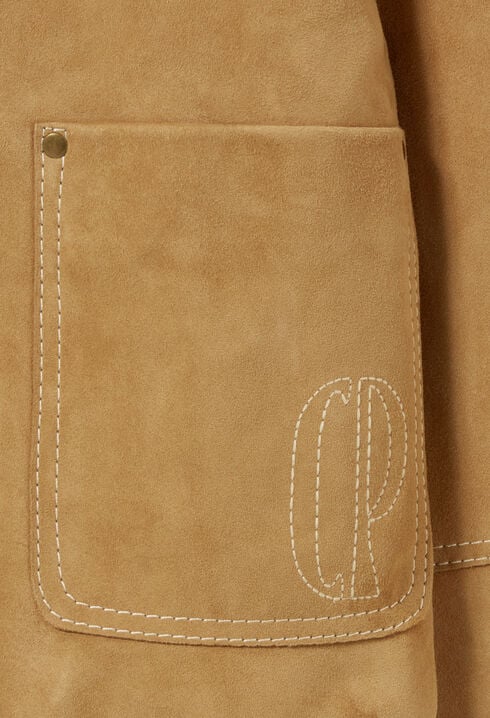 Veste en cuir suède