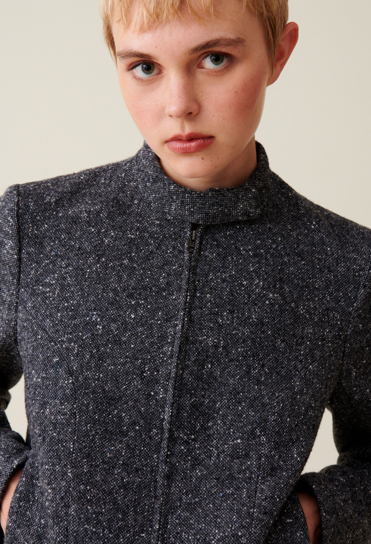 Veste courte laine 2025
