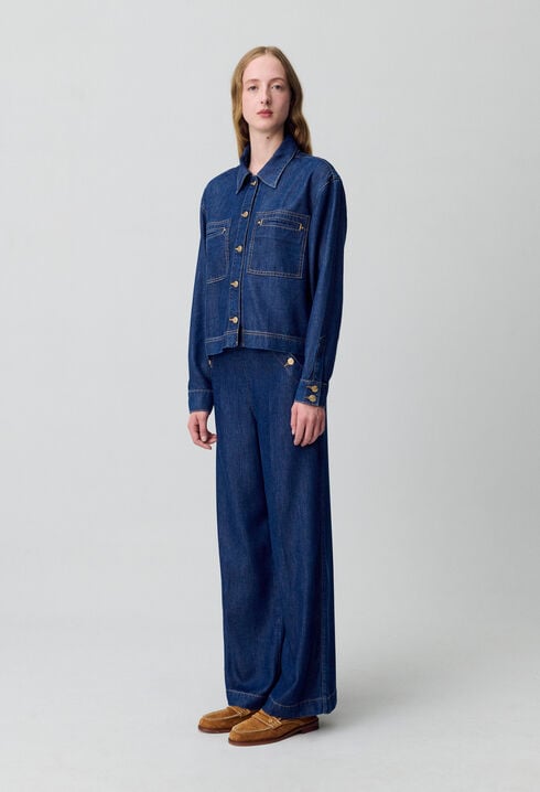 Chemise denim oversize
