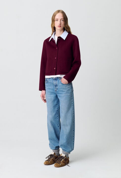 Veste courte laine