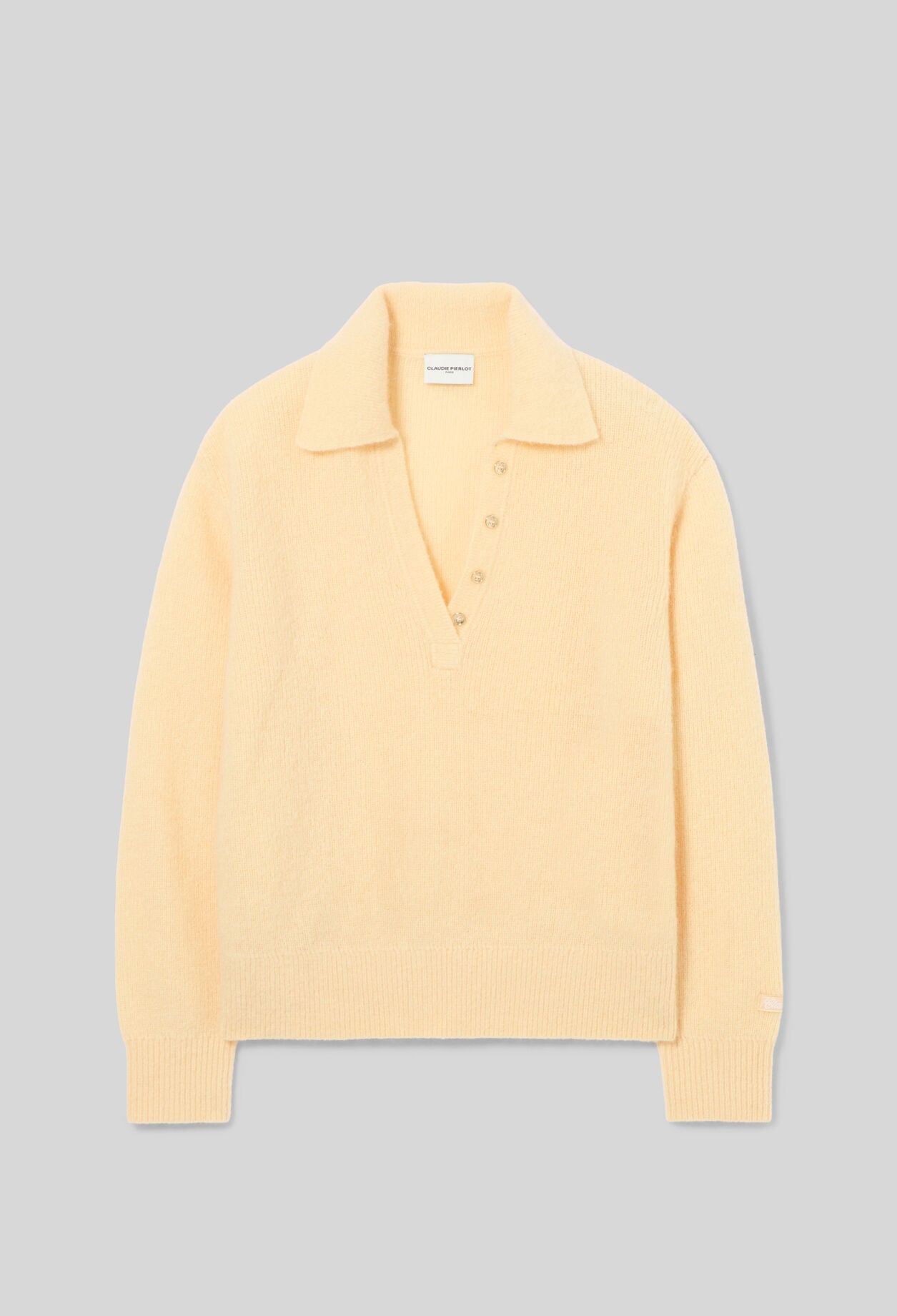 Pull d&eacute;contract&eacute; maille poilue