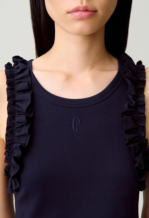 T-shirt brod&eacute; coton