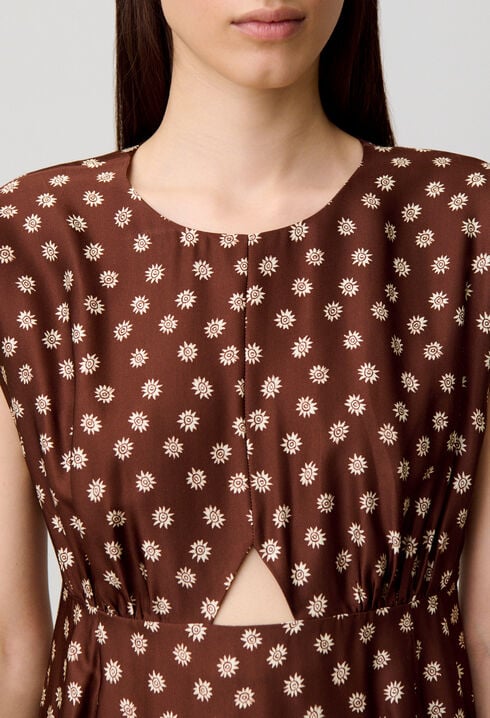 Robe longue imprim&eacute;e